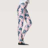 Leggings Motif asiatique de tigre bleu (Droite)