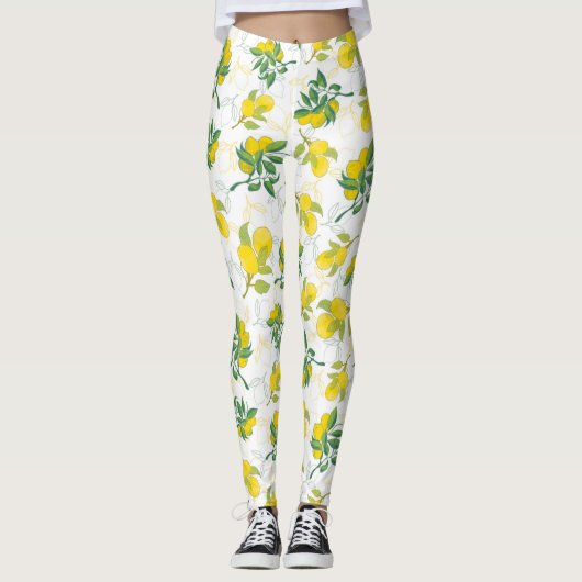 Leggings motif au citron (Devant)