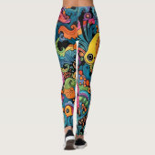 Leggings Motif aux couleurs vives (Dos)