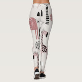 Leggings motif avec de mignons éléphants et girafes géant (Dos)