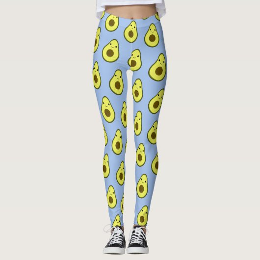 Leggings Motif Awesome Kawaii Avocado (Devant)