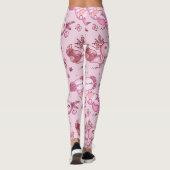 Leggings Motif Axolotls Roses  (Dos)