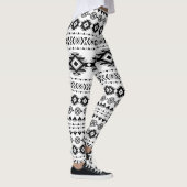 Leggings Motif aztèque noir et blanc (Droite)