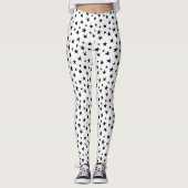 Leggings Motif Black et White Star (Devant)