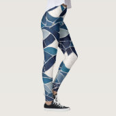 Leggings Motif blanc bleu 01 (Droite)