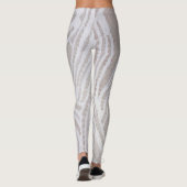 Leggings Motif blanc dentelle (Dos)
