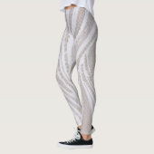 Leggings Motif blanc dentelle (Gauche)