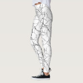 Leggings Motif blanc et noir chic (Gauche)