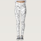 Leggings Motif blanc et noir chic (Devant)