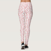Leggings Motif blanc sucre de canne (Dos)