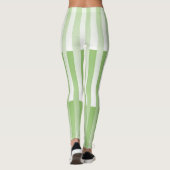 Leggings Motif blanc vert rayé (Dos)