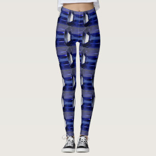 Leggings Motif bleu
