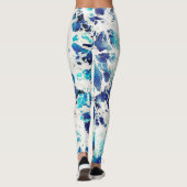 Leggings Motif bleu (Dos)