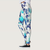 Leggings Motif bleu (Gauche)