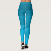 Leggings Motif bleu des vagues (Dos)