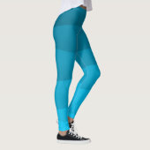 Leggings Motif bleu des vagues (Droite)