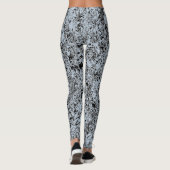 Leggings Motif bleu et noir Abstrait (Dos)