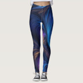Leggings Motif bleu foncé (Devant)