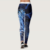 Leggings motif bleu méduse (Dos)