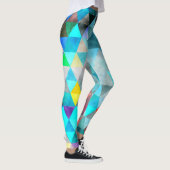 Leggings motif bleu multicolore (Droite)