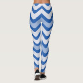 Leggings Motif bleu ondulé (Dos)