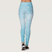 LEGGINGS MOTIF BLEU RAINDROP DEW (Dos)