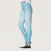 LEGGINGS MOTIF BLEU RAINDROP DEW (Gauche)