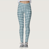 Leggings Motif bleu vert et blanc (Devant)