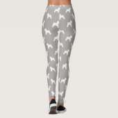 Leggings Motif blond comme les blés doucement enduit de (Dos)