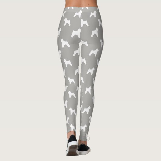 Leggings Motif blond comme les blés doucement enduit de (Dos)