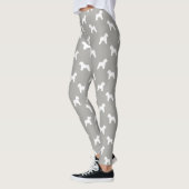 Leggings Motif blond comme les blés doucement enduit de (Gauche)