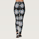 Leggings Motif Blue Snowflake (Dos)