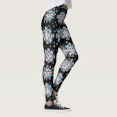 Leggings Motif Blue Snowflake (Droite)