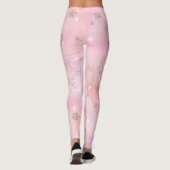 Leggings Motif Boho de Noël rose (Dos)