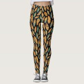 Leggings Motif Boho Feather (Devant)
