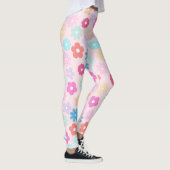 Leggings Motif Boho Rose Daisy Flowers (Droite)