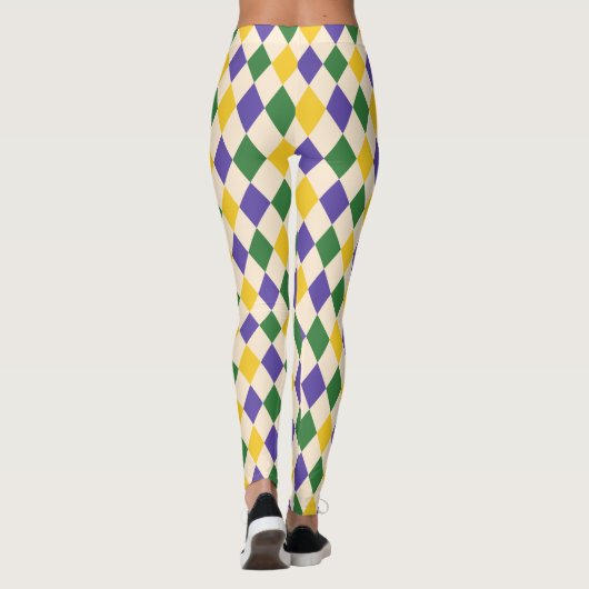 Leggings Motif Bold Papaya Harlequin Check (Dos)