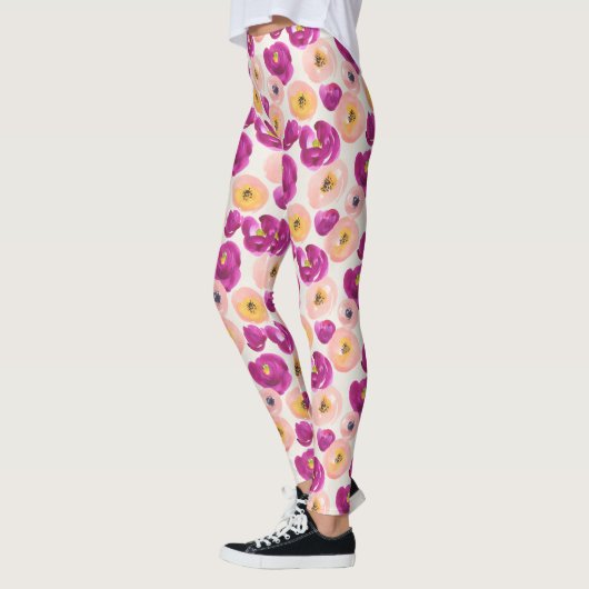 Leggings Motif botanique aquarelle (Gauche)