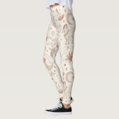 Leggings Motif botanique céleste (1) (Gauche)