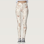 Leggings Motif botanique céleste (1) (Devant)