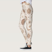 Leggings Motif Botanique Céleste (2) (Gauche)