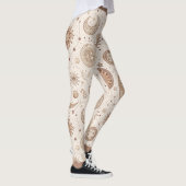 Leggings Motif Botanique Céleste (2) (Droite)