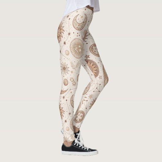 Leggings Motif Botanique Céleste (2) (Droite)