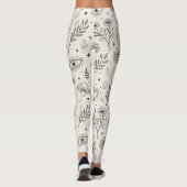 Leggings Motif botanique céleste (3) (Dos)