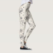 Leggings Motif botanique céleste (3) (Droite)