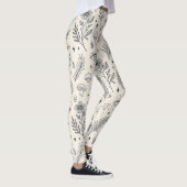 Leggings Motif botanique céleste (4) (Droite)