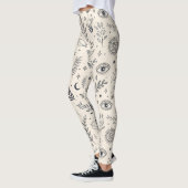 Leggings Motif Botanique Céleste (5) (Gauche)