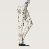 Leggings Motif Botanique Céleste (5) (Droite)