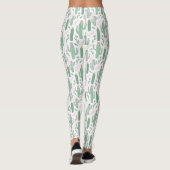 Leggings Motif botanique de Cactus (Dos)
