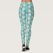 Leggings Motif botanique de plage Dollar de sable d'été (Dos)